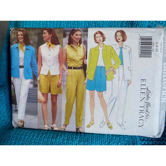 Butterick Sewing pattern 4889 top pants shorts jacket sz 6 8 10 - Picture 1 of 7